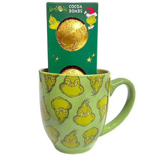 Grinch Cocoa Bomb Mug Set - 2 Pack