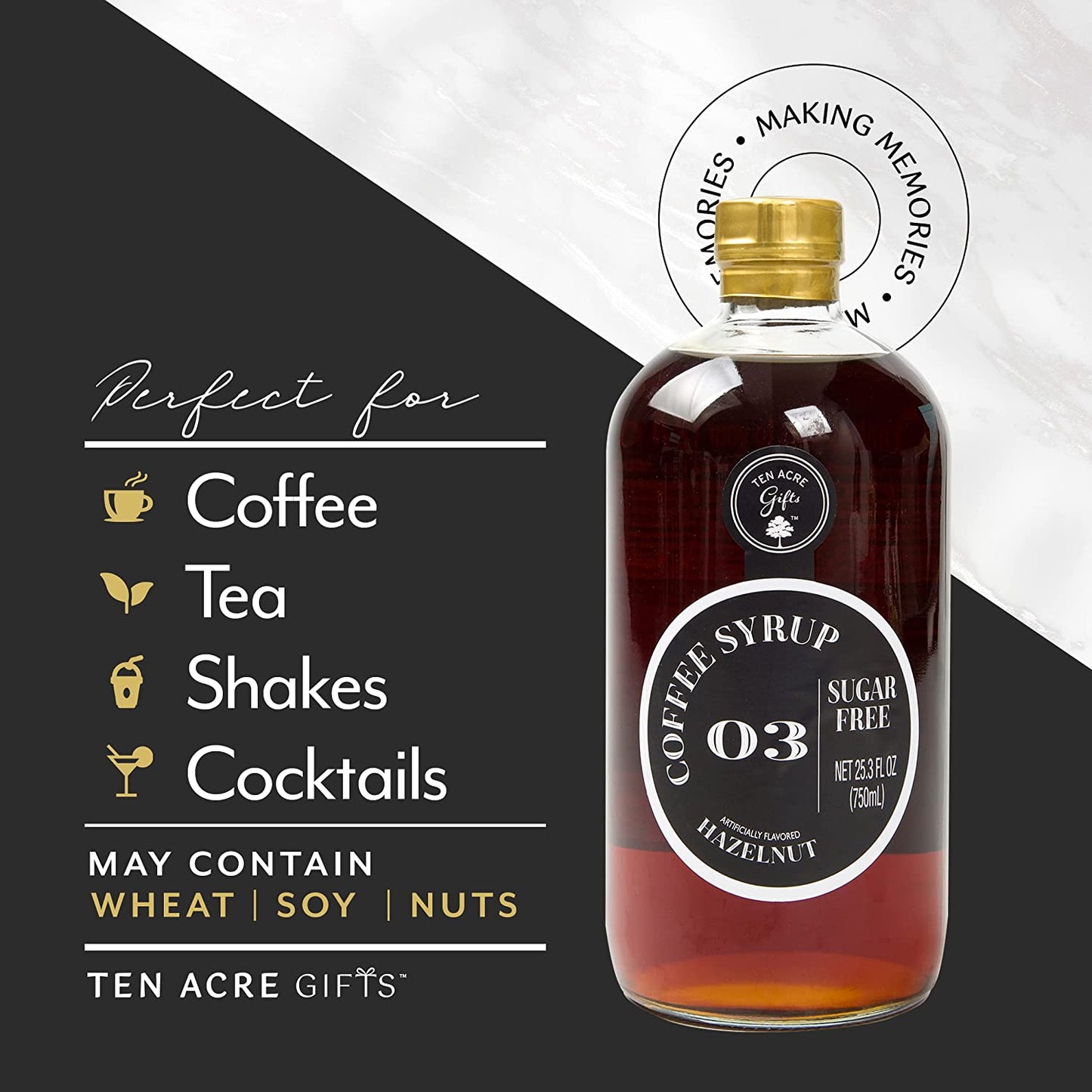 Sugar Free Hazelnut Coffee Syrup