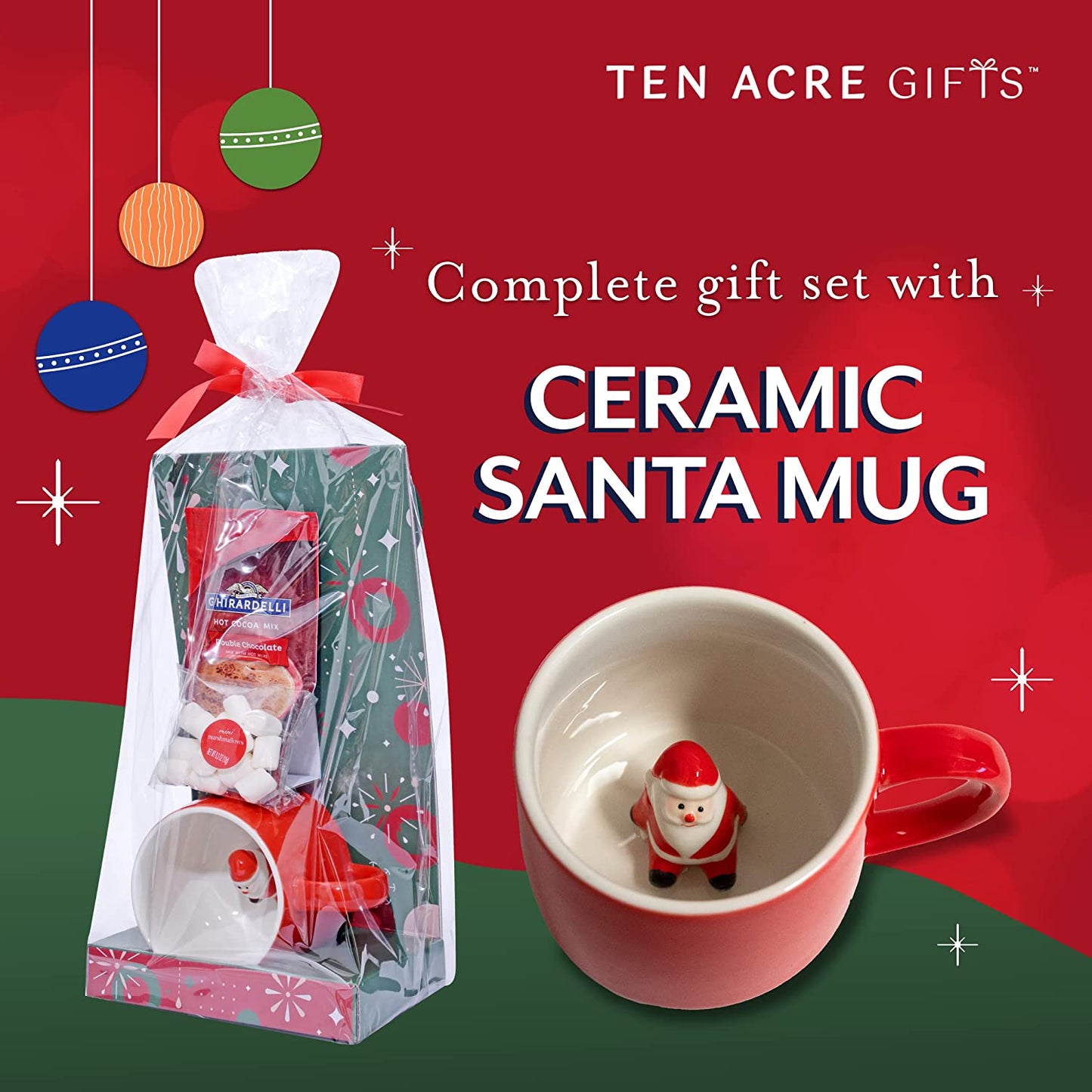 Santa Surprise Mug With Ghirardelli