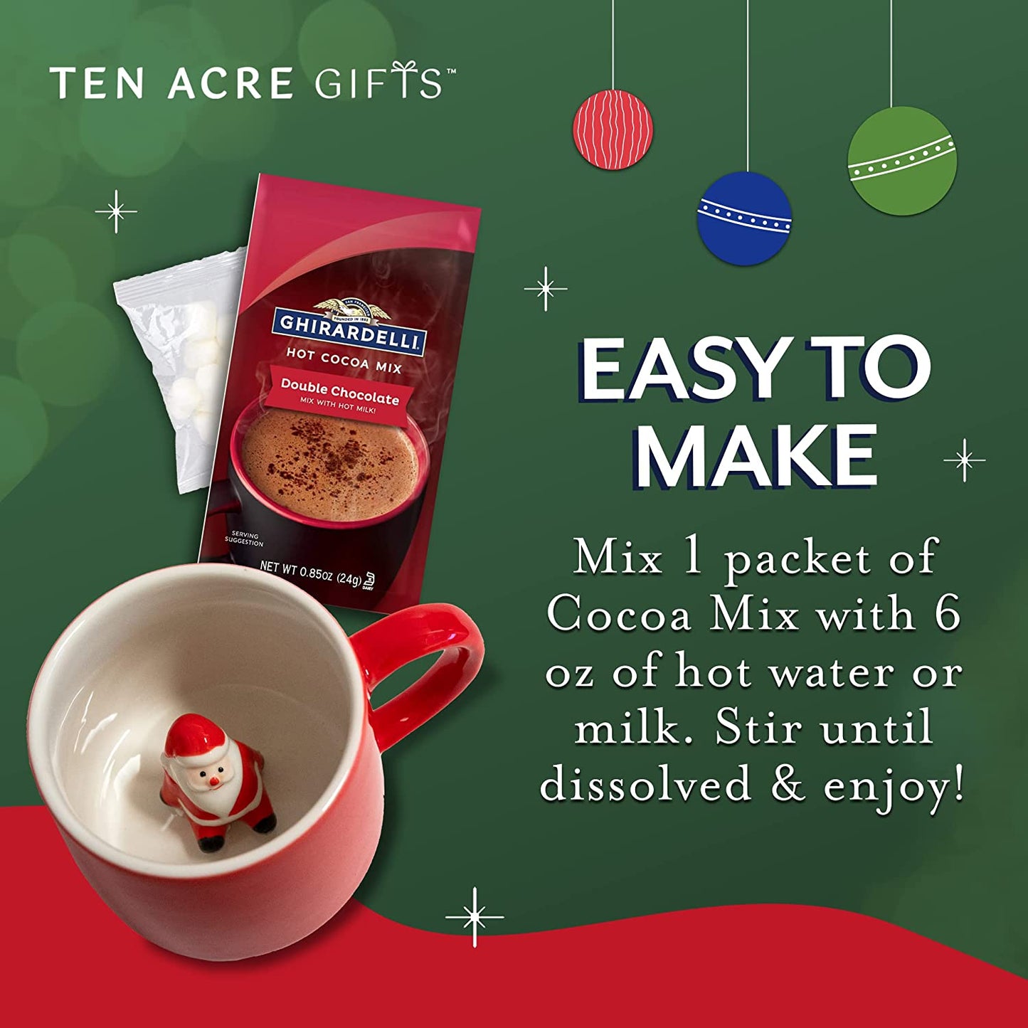 Santa Surprise Mug With Ghirardelli