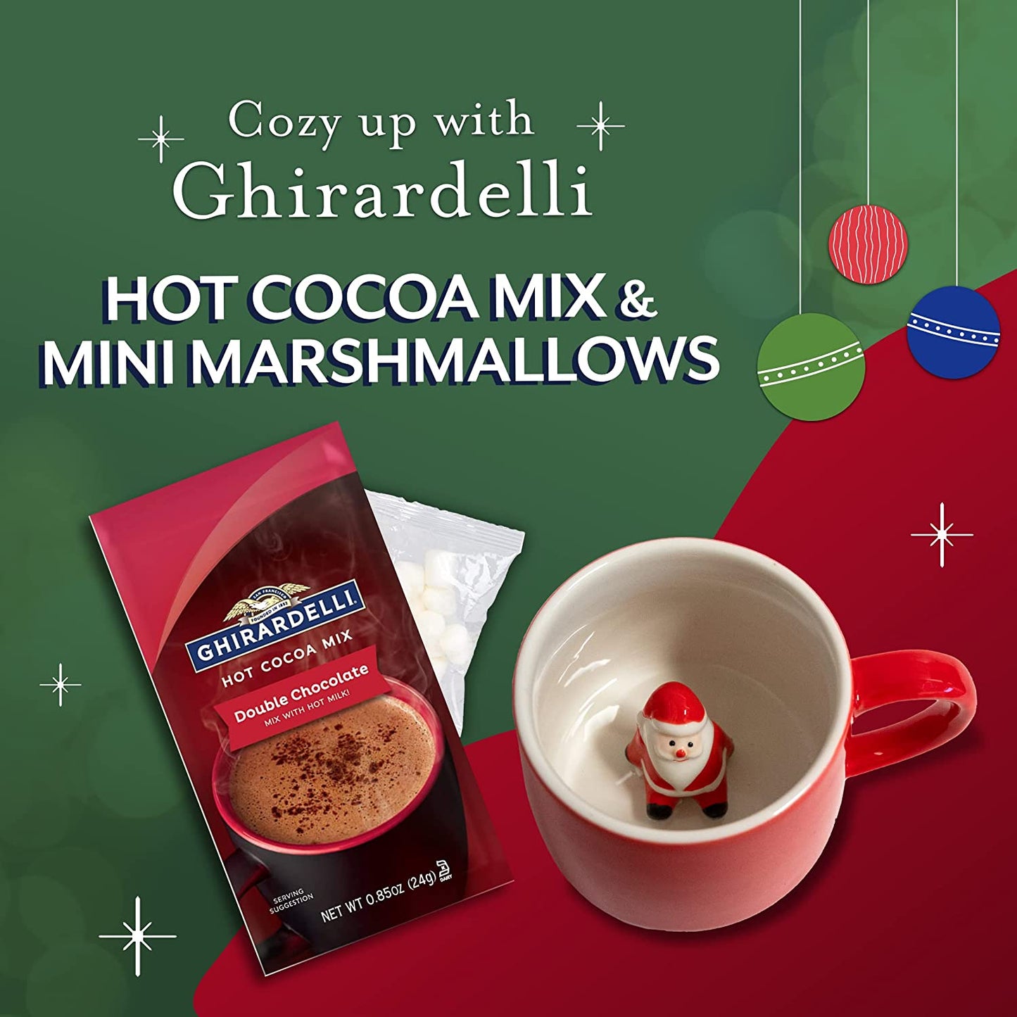 Santa Surprise Mug With Ghirardelli