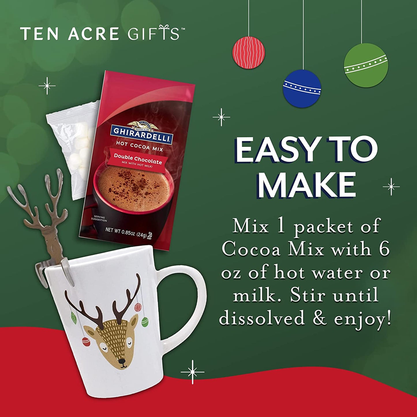 Reindeer Stir Buddy With Ghirardelli Cocoa