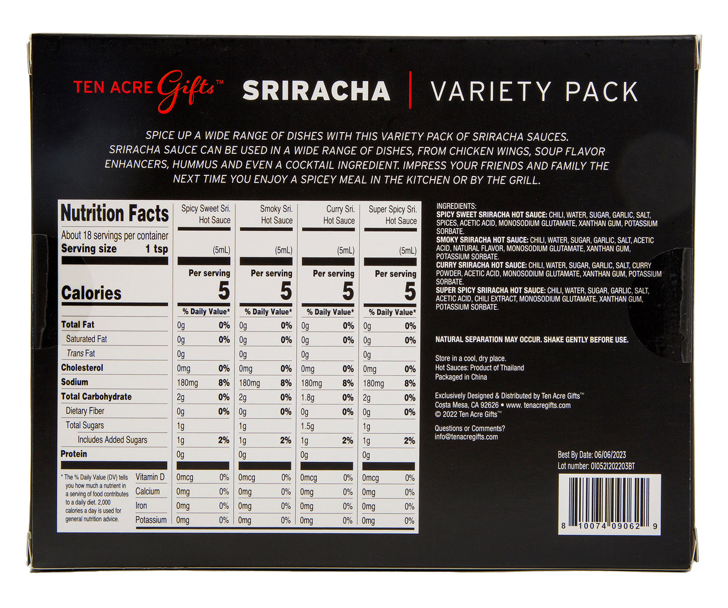 Sriracha Set - 4 Pack