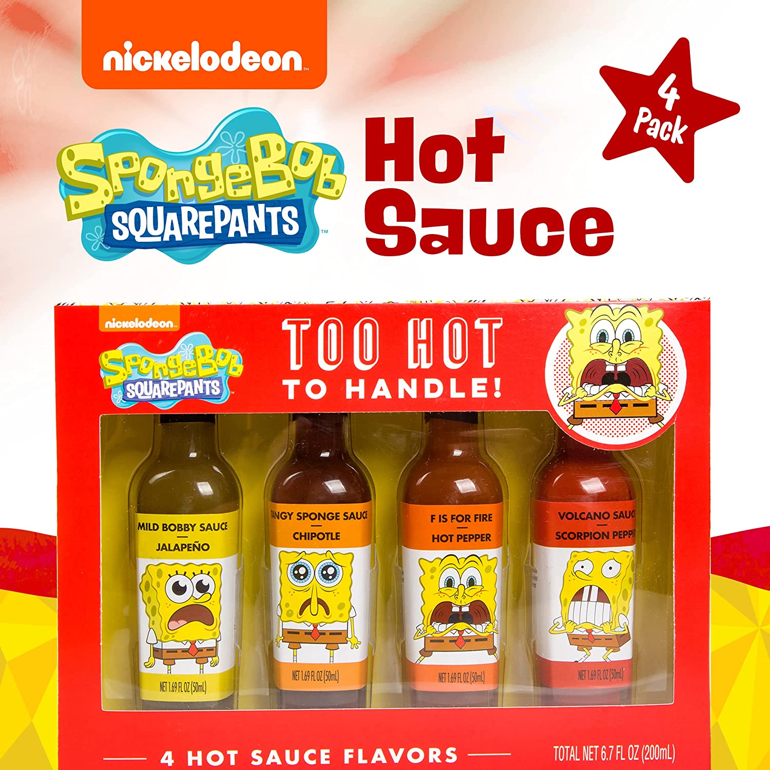 SpongeBob Hot Sauce - 4 Pack – Ten Acre Gifts