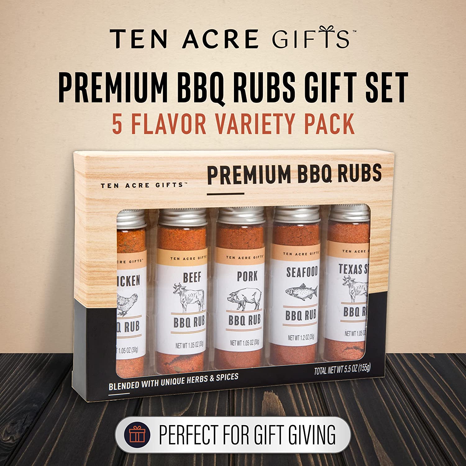 10-42 BBQ Rub Variety Pack Gift Set | 3 Great Flavors of Barbecue Rubs:  BBQ, Spicy, and Brisket | Meat Seasoning Dry Rub Spice for Smoking &  Grilling