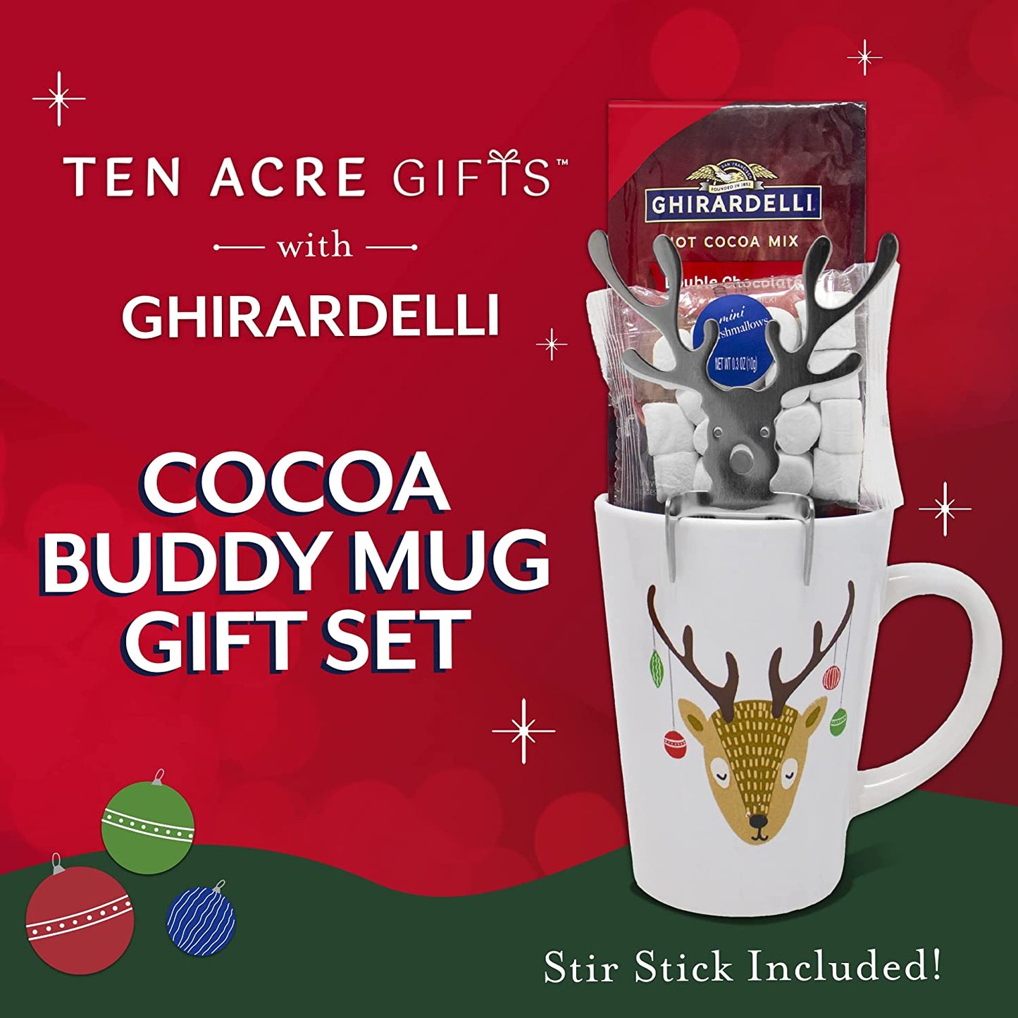 Reindeer Stir Buddy With Ghirardelli Cocoa