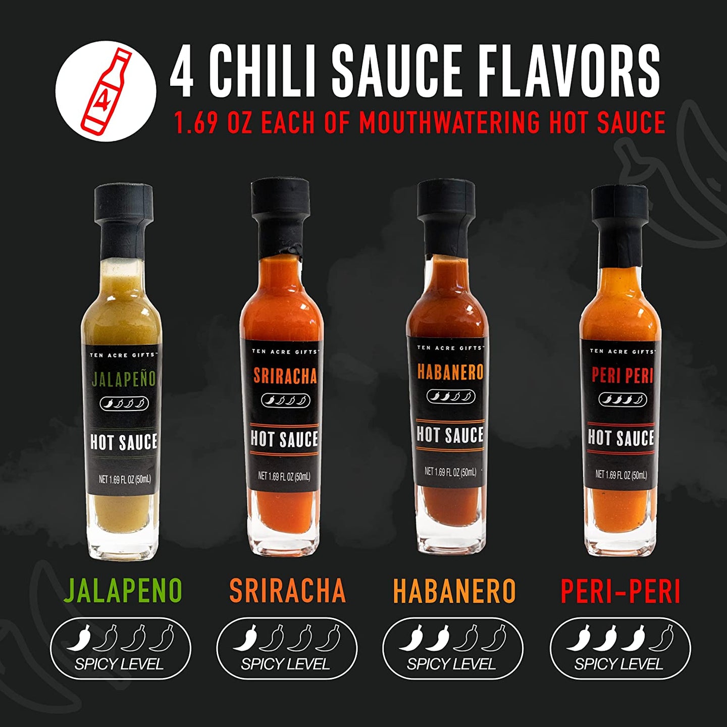 Everyday Hot Sauce Assortment Ten Acre Gifts