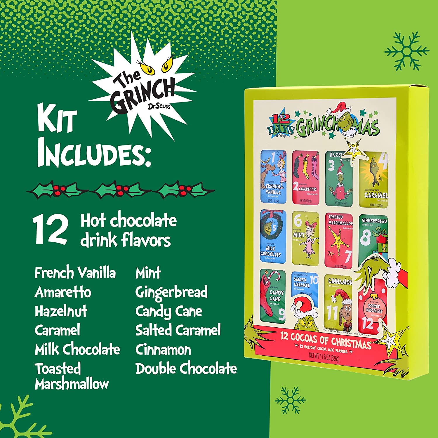 12 Cocoas Of Grinchmas – Ten Acre Gifts