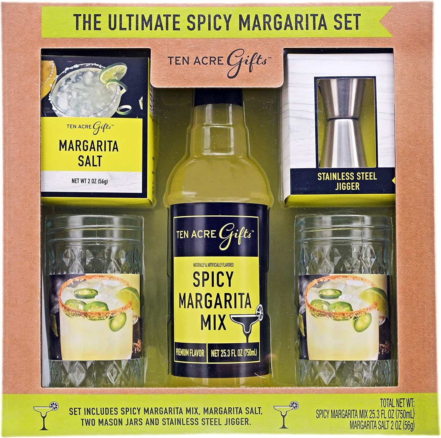 Craft Cocktail Gift Set - Margarita & Tequila Lovers Basket - 3 fun op –  InBooze