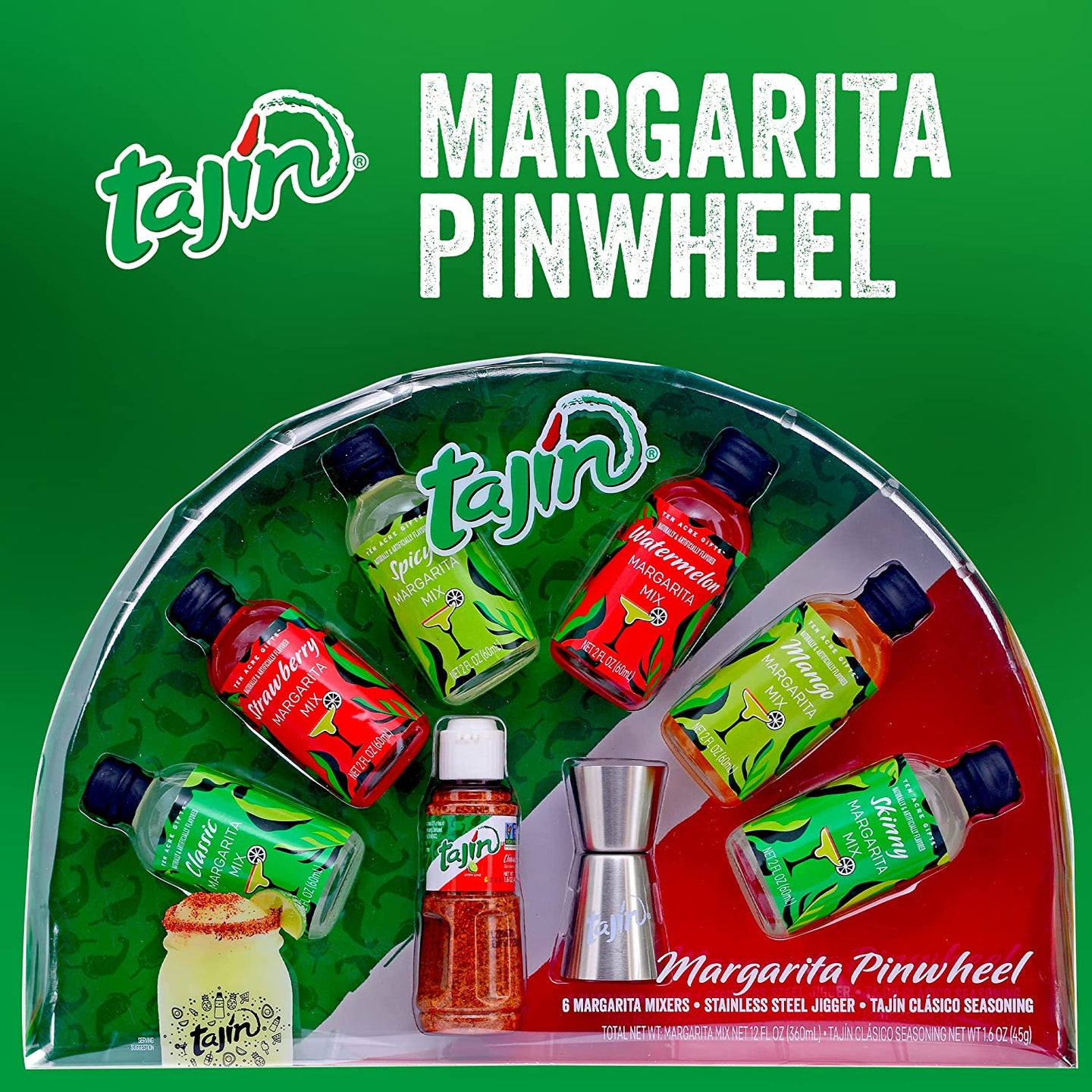 Tajin Pinwheel Cocktail Set Ten Acre Gifts