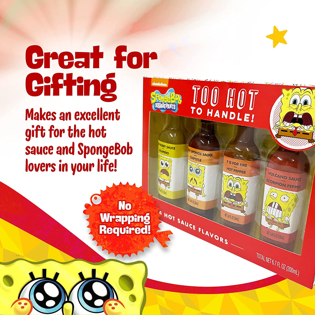 SpongeBob Hot Sauce 4 Pack Ten Acre Gifts
