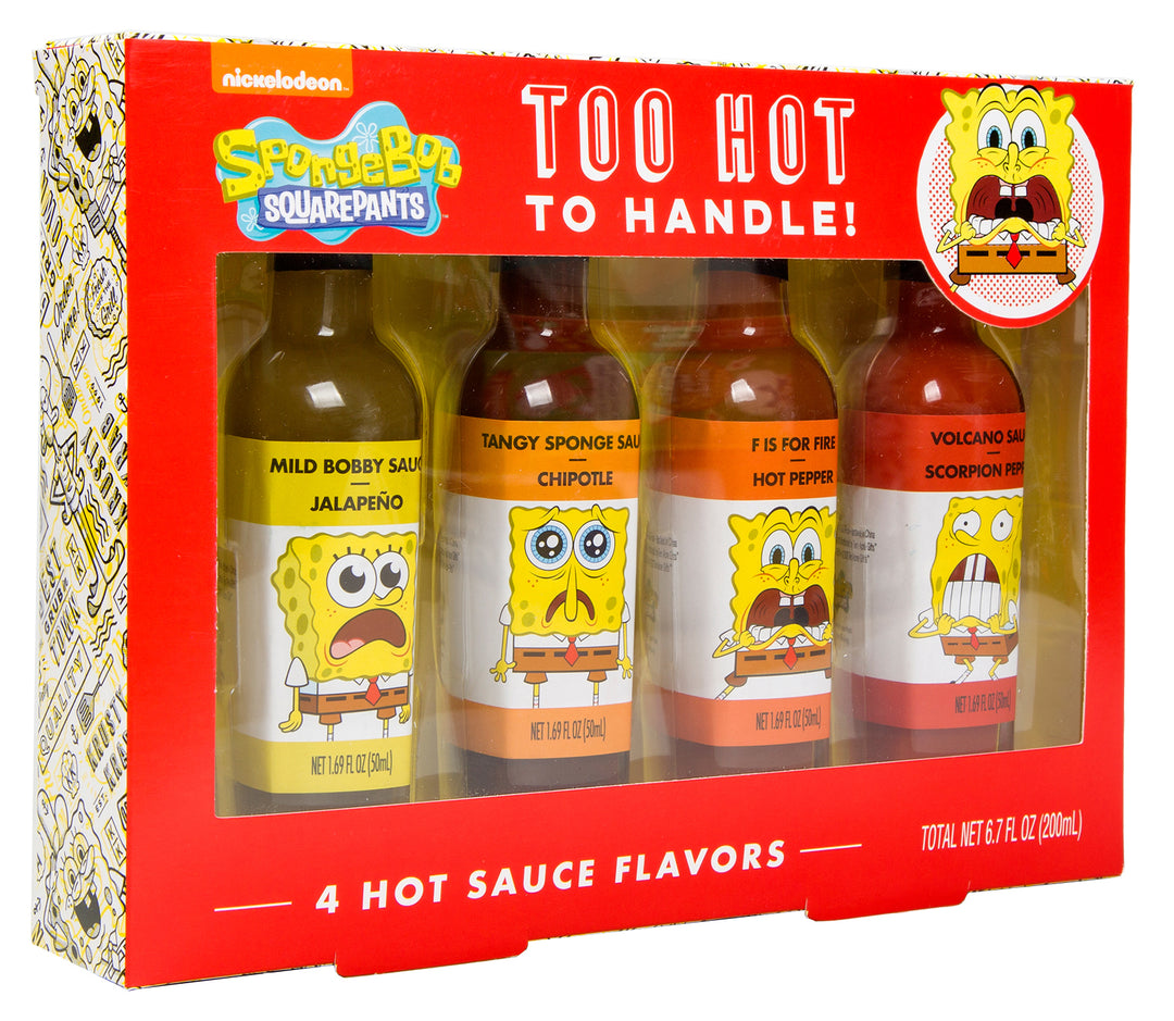SpongeBob Hot Sauce 4 Pack Ten Acre Gifts