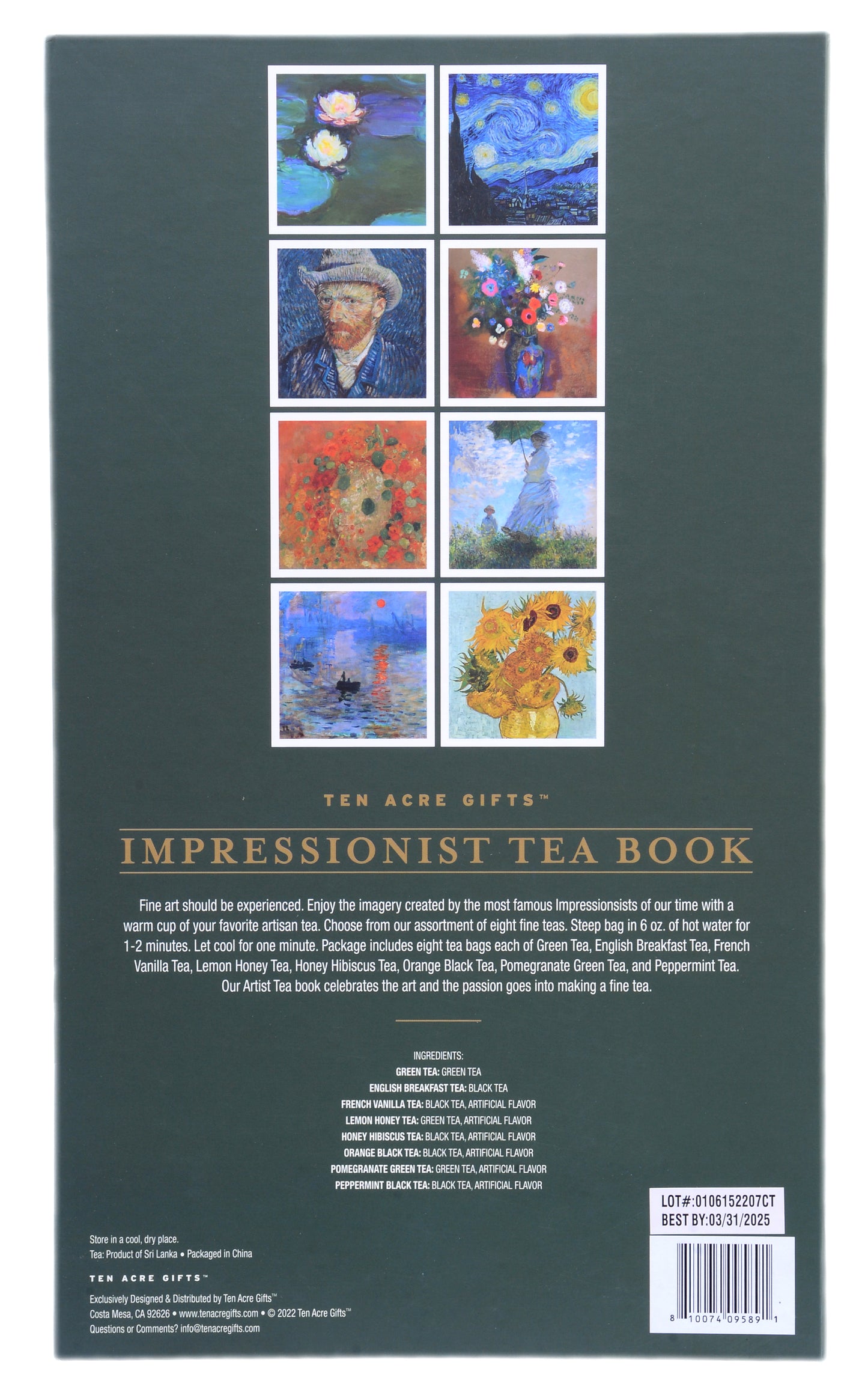 Artist Tea Book