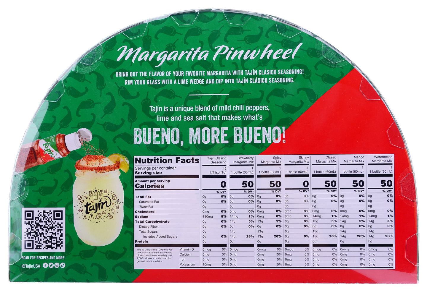 Tajin Pinwheel Cocktail Set Ten Acre Gifts